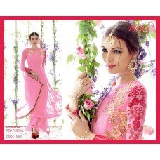 5307 Pink and Red Floral Heer by Kimora Straight Shalwar suit 